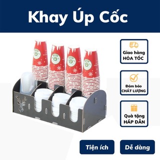 Khay úp cốc giá úp cốc gỗ take away tiện lợi nhiều mã dụng cụ úp cốc giá rẻ tiết kiệm tiện lợi dùng cho quán hoặc ở nhà