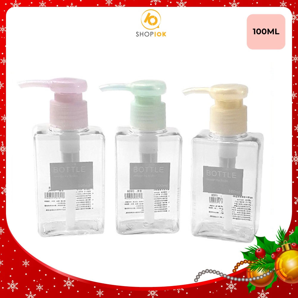 Bình chiết mỹ phẩm nhấn vòi dùng chiết mỹ phẩm dạng toner, dạng lỏng loại 100ml SHOP10K - SP004008