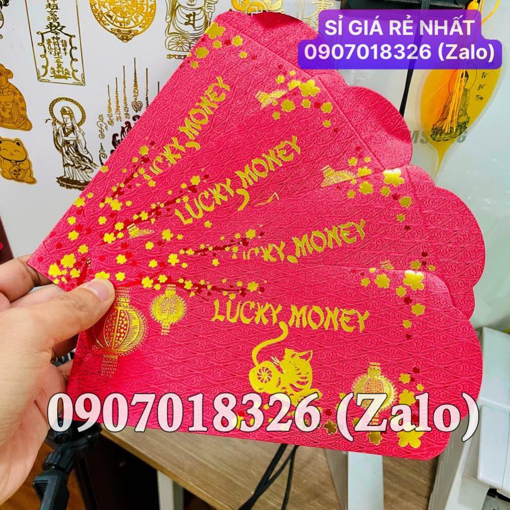 [HÓT] Combo 10 Bao Lì Xì Tết Lucky Money , Bao lì xì hình mèo Xì Lì Giá Sỉ lịch sự đẹp mắt trang trọng , Giá Sỉ