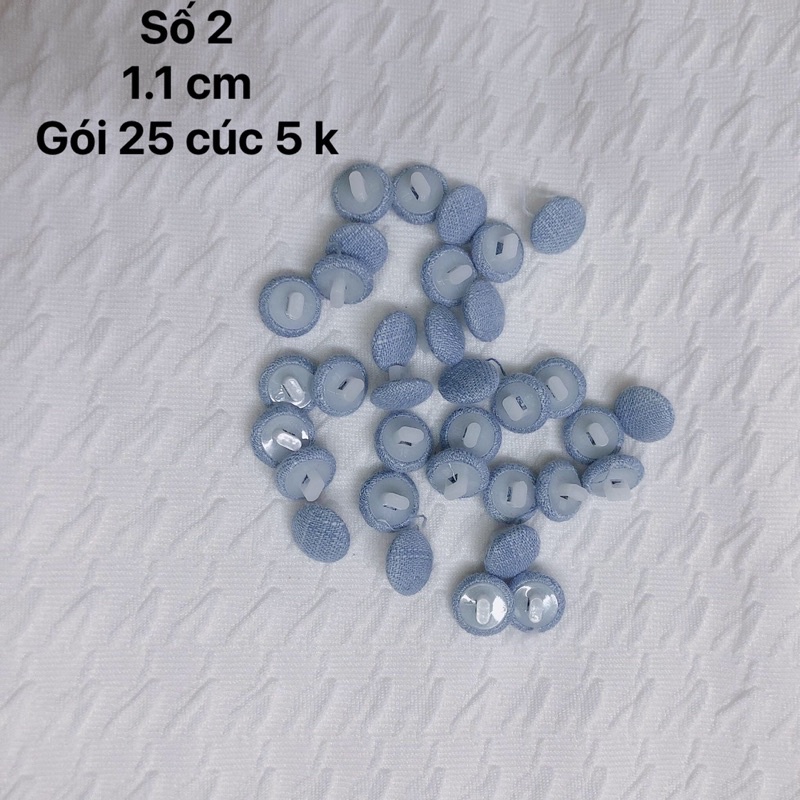 Cúc bọc sẵn loại nhỏ 0,8-1.2 cm