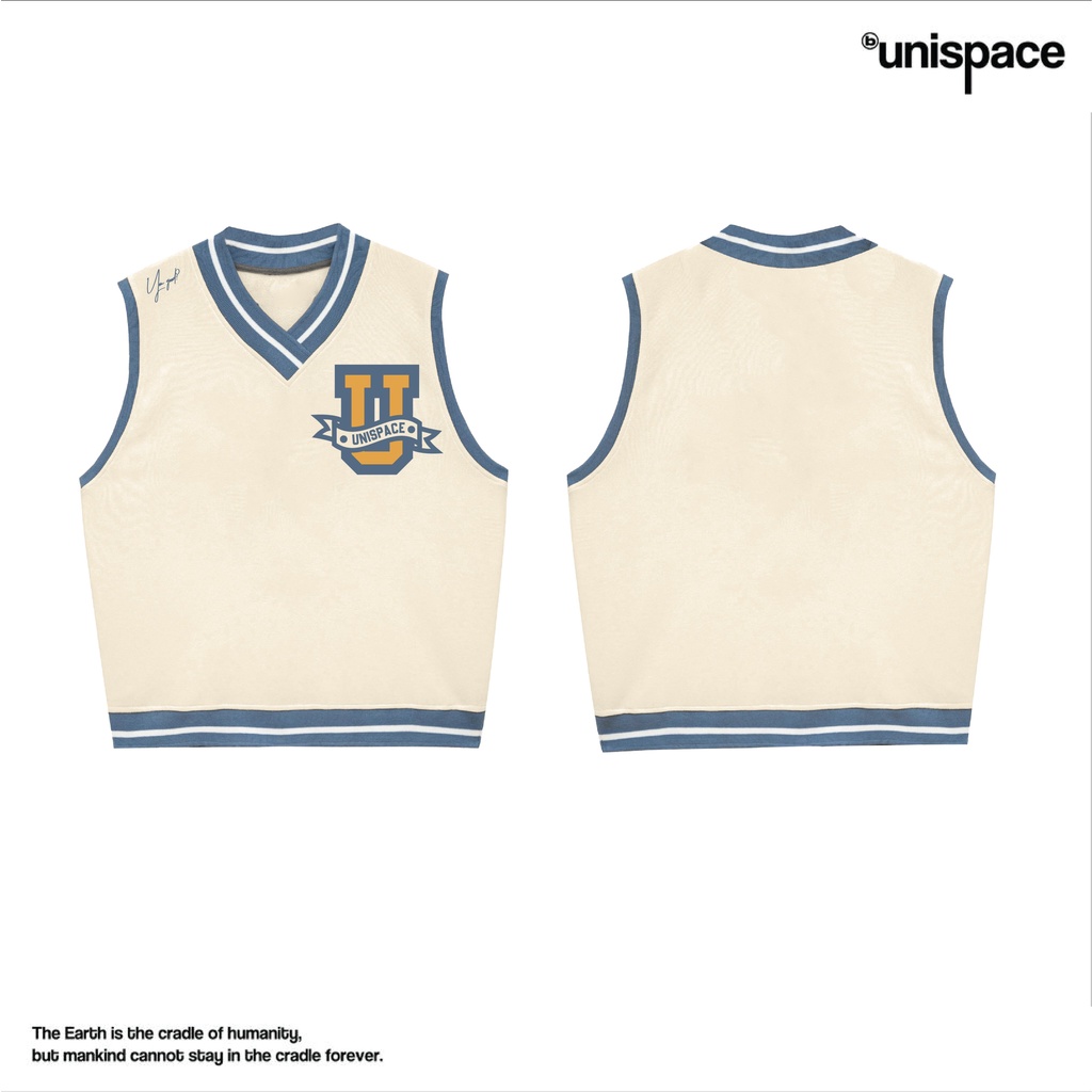 Áo local brand by unispace gile nỉ bông tanktop Signatute