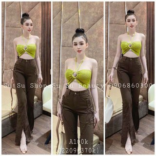Áo bra khoen cột dây kèm mod ngực UN