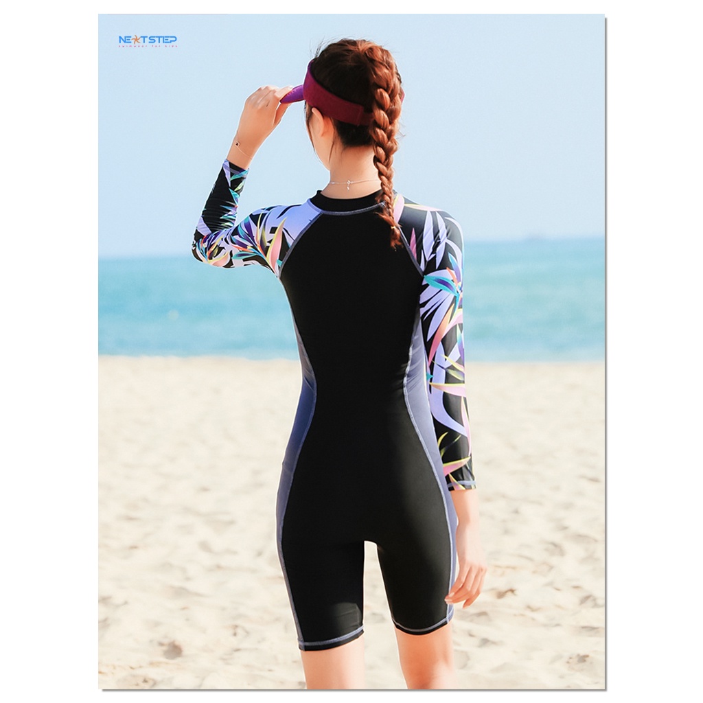 Đồ bơi nữ, đồ tắm biển, đồ bơi một mảnh | dài tay chuyên nghiệp chống nắng kín đáo cho bạn gái thêm tự tin khi bơi lội