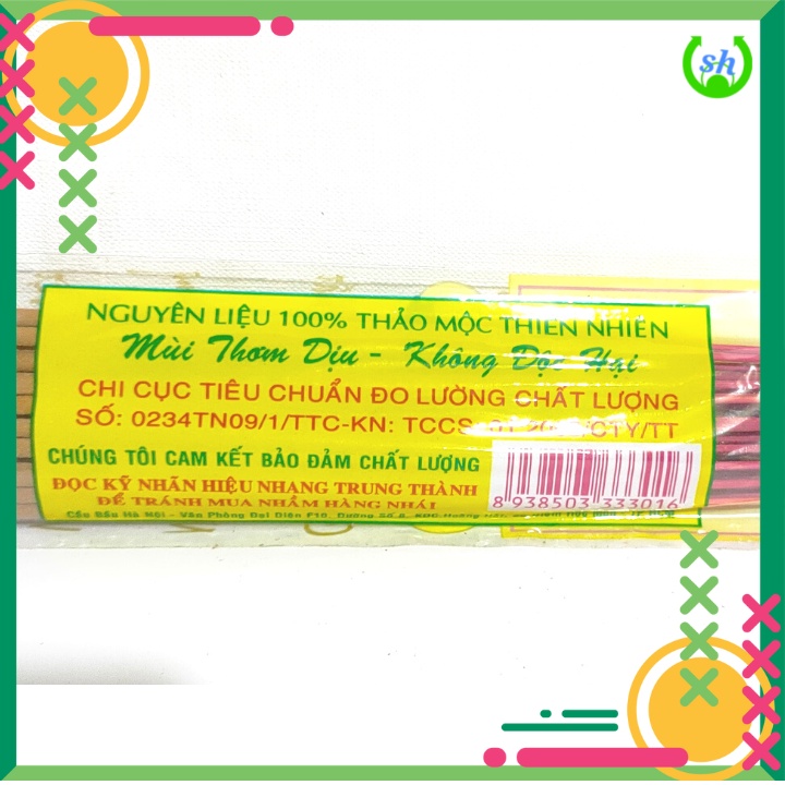 Nhang bài cuốn tàn Hà Nội - Hiệu Cây Đào - set 5 thẻ - 10 thẻ - nguyên liệu thiên nhiên an toàn