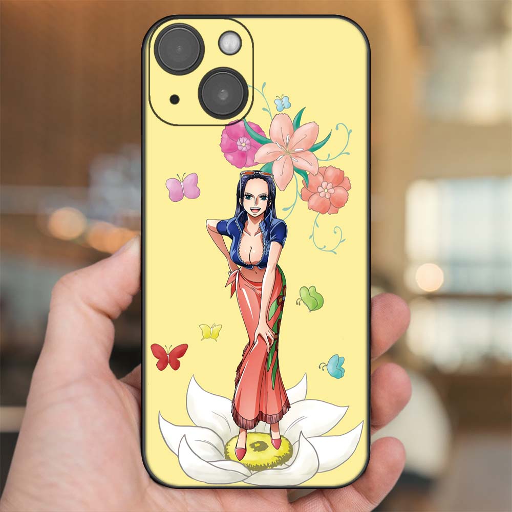 Ốp lưng iPhone 14 dẻo đen cạnh vuông in hình Nico Robin One Piece Đảo Hải Tặc