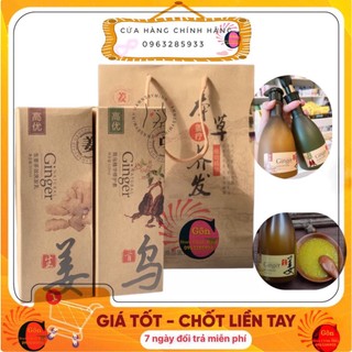 Gội xả GINGER Natural giảm rụng chiết xuất gừng tươi 500ml - ginger chính hãng