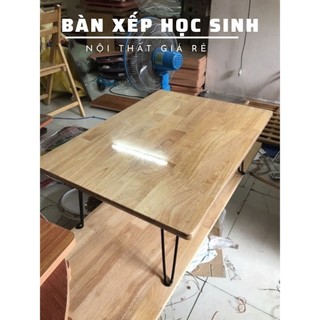 Bàn gỗ chân sắt (50x100x28cm)