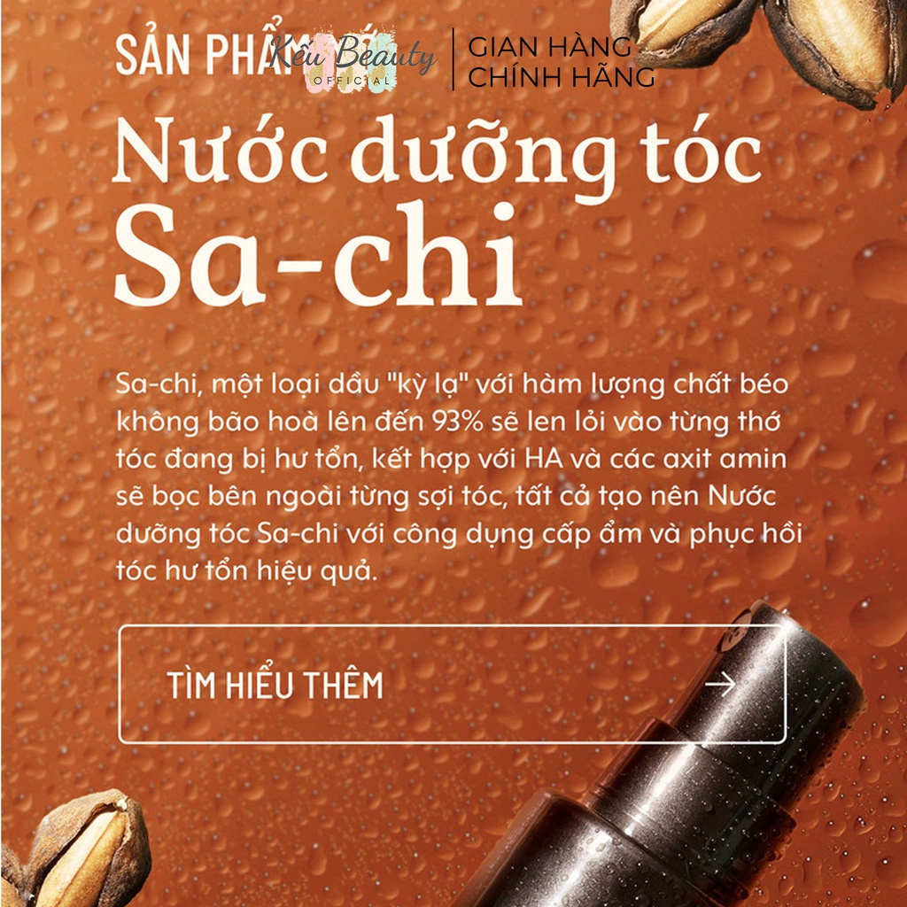 Nước dưỡng tóc Sa-chi Cocoon giúp cấp ẩm và phục hồi hư tổn 140ml