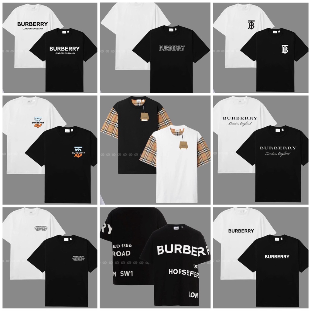 Áo Thun Buberry Vải Cao Cấp 100%cotton Unisex