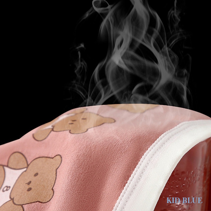 Quần Lót Lụa Sọc Ca Rô Kháng Khuẩn Kiểu Hoạt Hình Gấu Đáng Yêu Cho Bé Gái