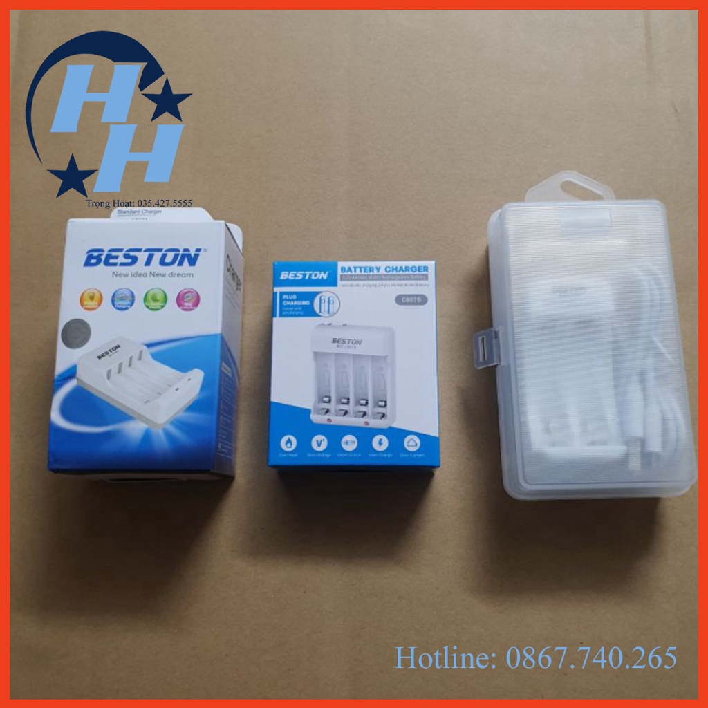 (hot) Pin AA 1200mAh kèm sạc hãng BESTON siêu bền