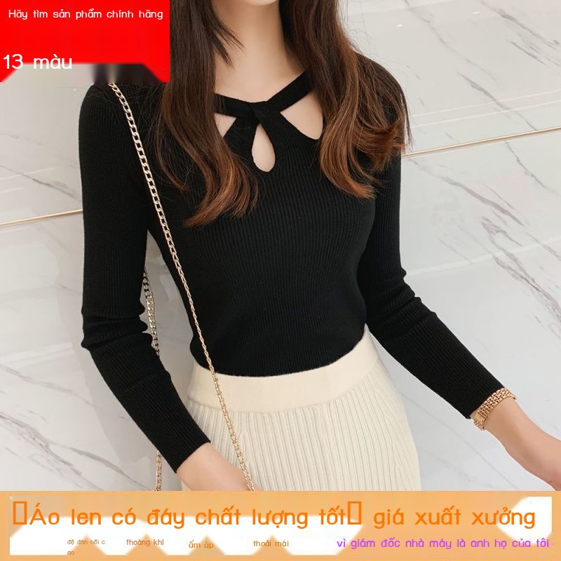 Áo Thun Tay Dài Dáng Ôm Thời Trang Mùa Thu Hàng Mới