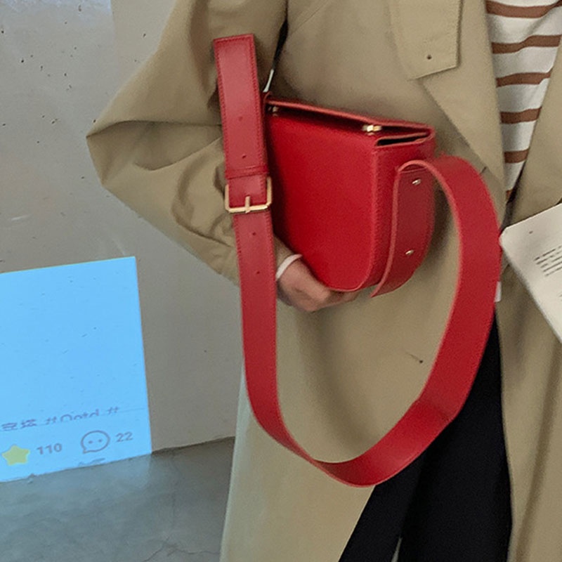 MISCHA Túi Đeo Chéo Vai Bằng Da PU Thời Trang Sành Điệu Cho Nữ