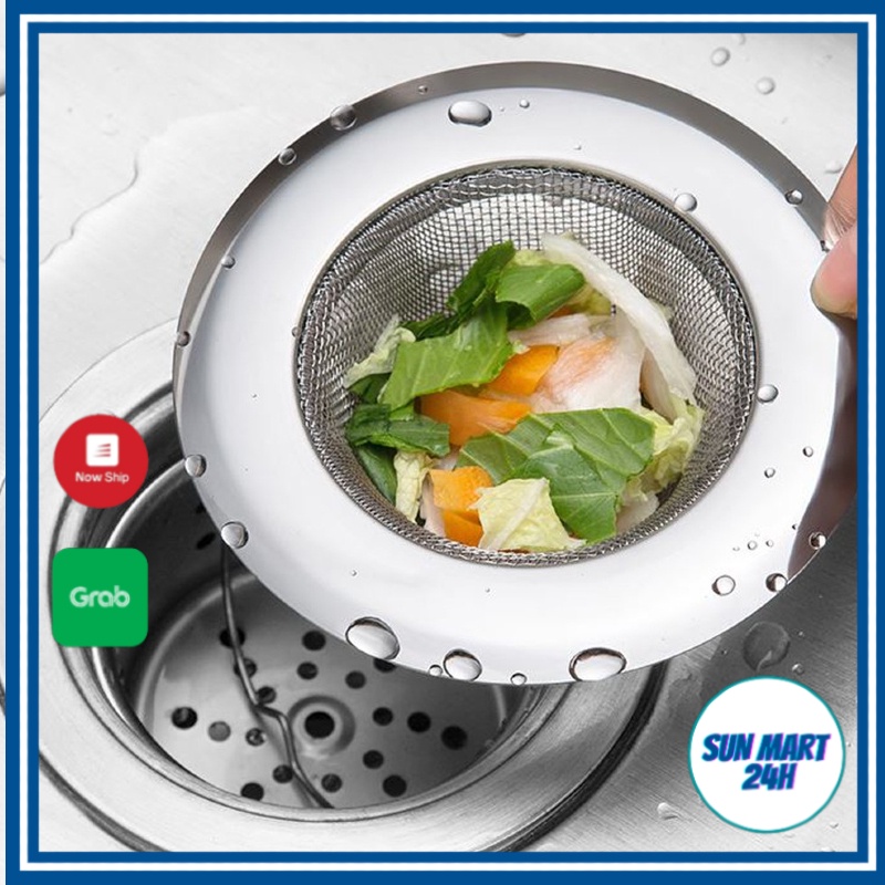 Dĩa lọc rác bồn rửa chén bằng inox Chặn Thức Ăn Thừa SUNMART24H A333