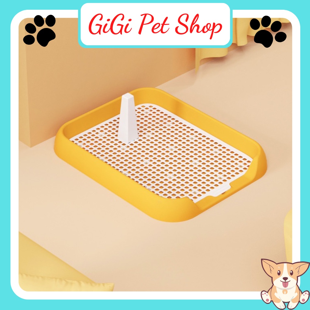 Khay vệ sinh lớn cho chó đực và cái thành cao nhựa ABS cao cấp dễ xịt rửa phụ kiện thú cưng giá rẻ - GiGi Pet Shop