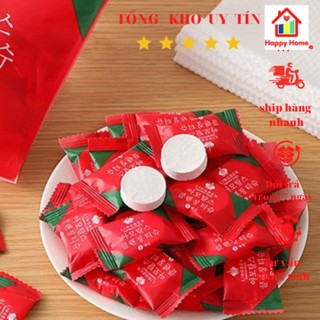 Khăn giấy nén Hàn Quốc loại dày, cao cấp đi du lịch, công tác tiện dụng Happy Home