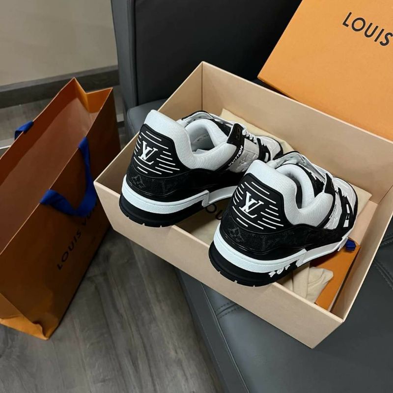 Giày LV Louis Vuitton Trainer Black White,Xanh Green, Xanh NaVy Giày Sneaker LV Nam Nữ Hàng Cao Cấp