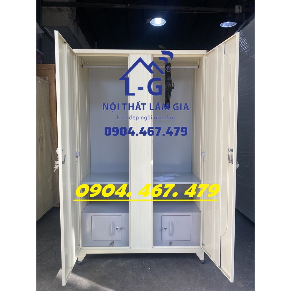 TỦ SẮT LẮP RÁP TRUNG HƯNG TH 182 SD - MÀU KEM
