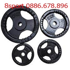 Bánh tạ tập gym, tạ gang 2kg lỗ phi 27 kết hợp với đòn tạ, siêu cứng cho độ bền cao, giá tại XƯỞNG NHÀ