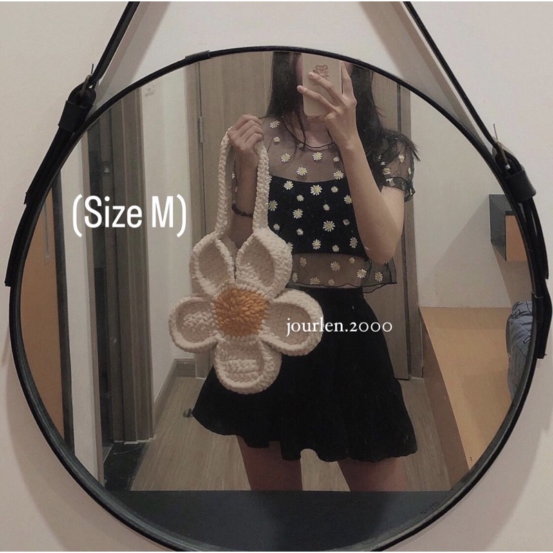 TÚI LEN BÔNG HOA HANDMADE, BLOOM FLOWER BAG