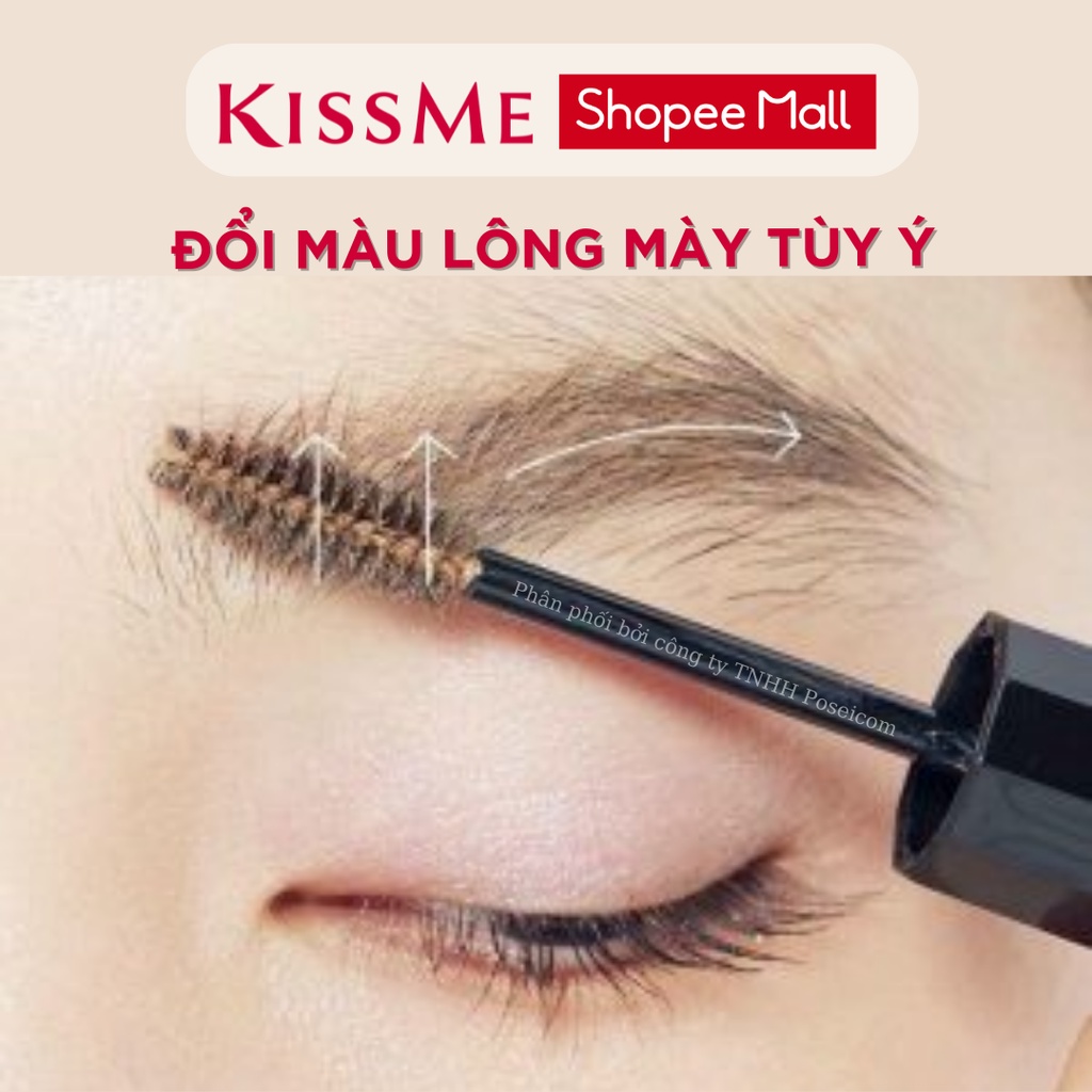 Mascara Lông Mày Kissme Đổi Màu Tạm Thời Kissme Heavy Rotation Chống Trôi Siêu Bền