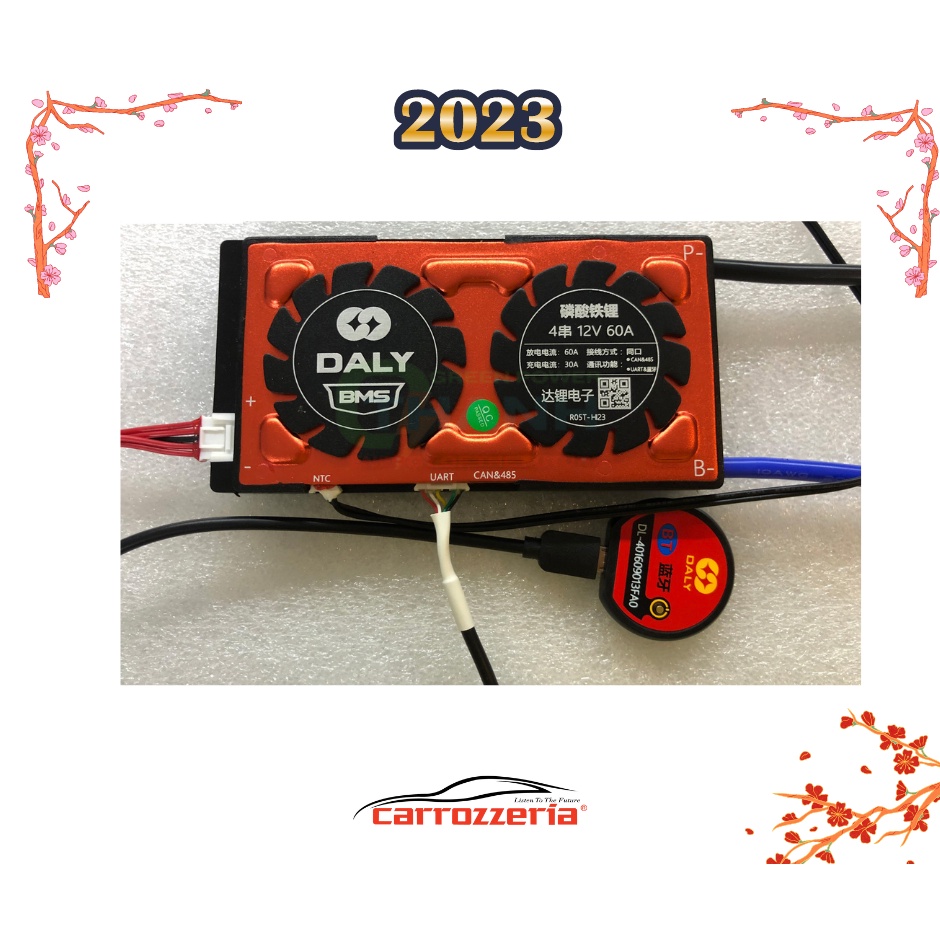 Smart BMS Daly 4s 60A 12V mạch pin LiFePO4 3.2V Mạch sạc xả BMS có giám sát Bluetooth, RS485, CAN BUS Daly