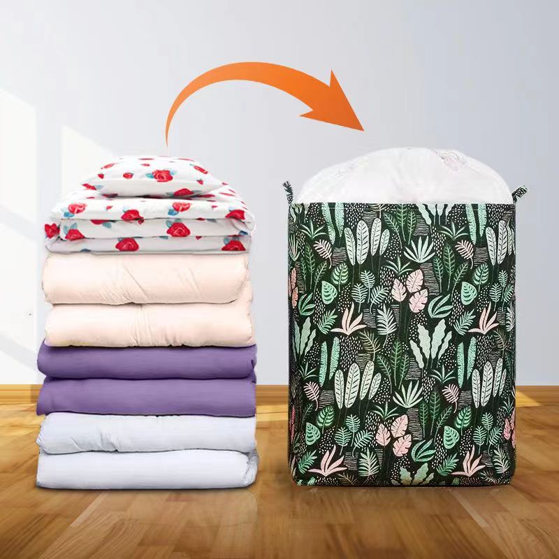 KK 140 LÍT Túi đựng quần áo chăn màn vải canvas không thấm nước giỏ đựng đồ đa năng Túi vải đựng quần áo bằng vải cỡ lớn