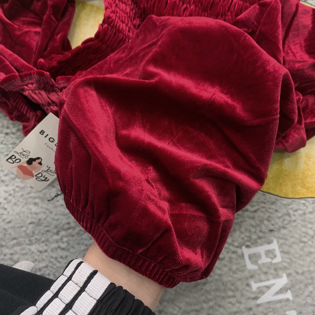 Áo nhung big size thiết kế chun co giãn, 60 - 120kg,che khuyết điểm băp tay, dễ mix đồ, phù hợp mặc thường ngày, đi chơi