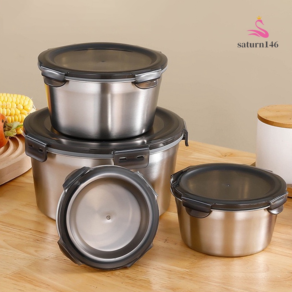 SAT_Tô Đựng Thức Ăn Hai Lớp Bằng Thép Không Gỉ 400ml / 600ml / 1100ml / 2100ml