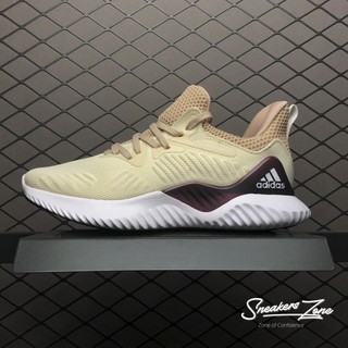 Giày thể thao sneaker nam nữ Alphabounce Beyond 2018 Cream deep red Kem gót đỏ đậm