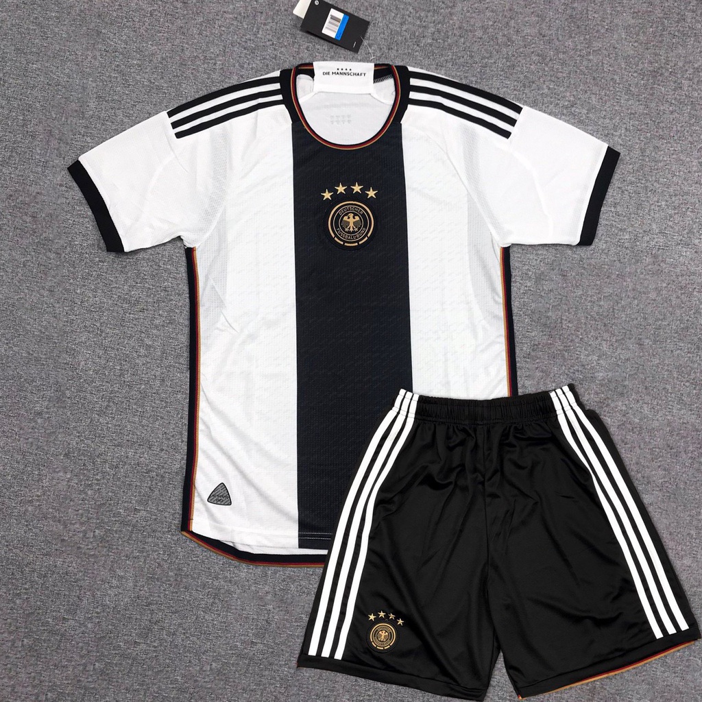 Bộ quần áo đá banh tuyển Đức trắng WC2022 hàng FEX thái cao cấp