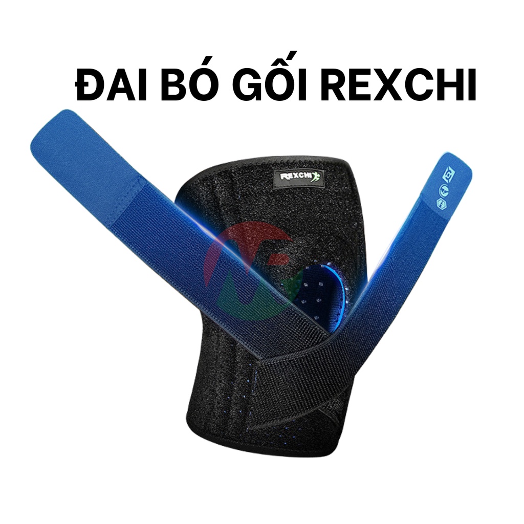 Băng Đầu Gối REXCHI Thể Thao, Chạy Bộ, Cầu Lông,Gym Lò Xo Hỗ Trợ Giảm Chấn BBC-888