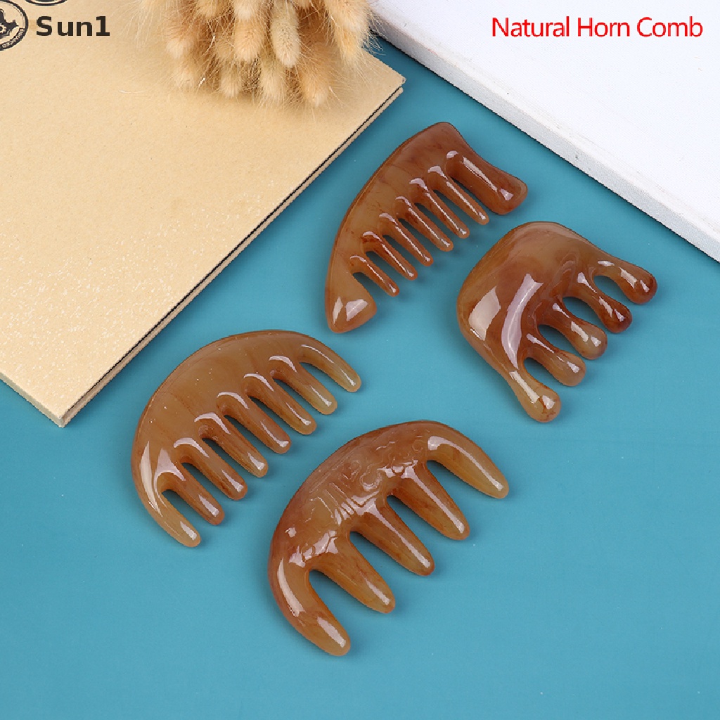 1 Lược Chải Tóc Mát Xa Da Đầu Răng Thưa Tự Nhiên