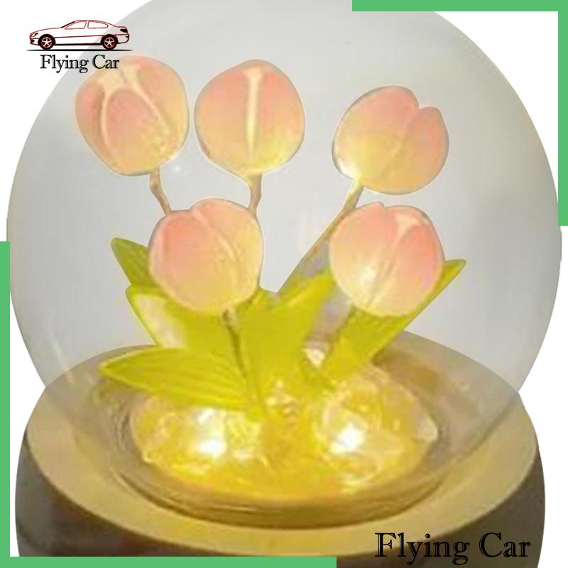 Bộ 2 Đèn Ngủ Hình Bông Hoa Dùng Trang Trí Bàn DIY