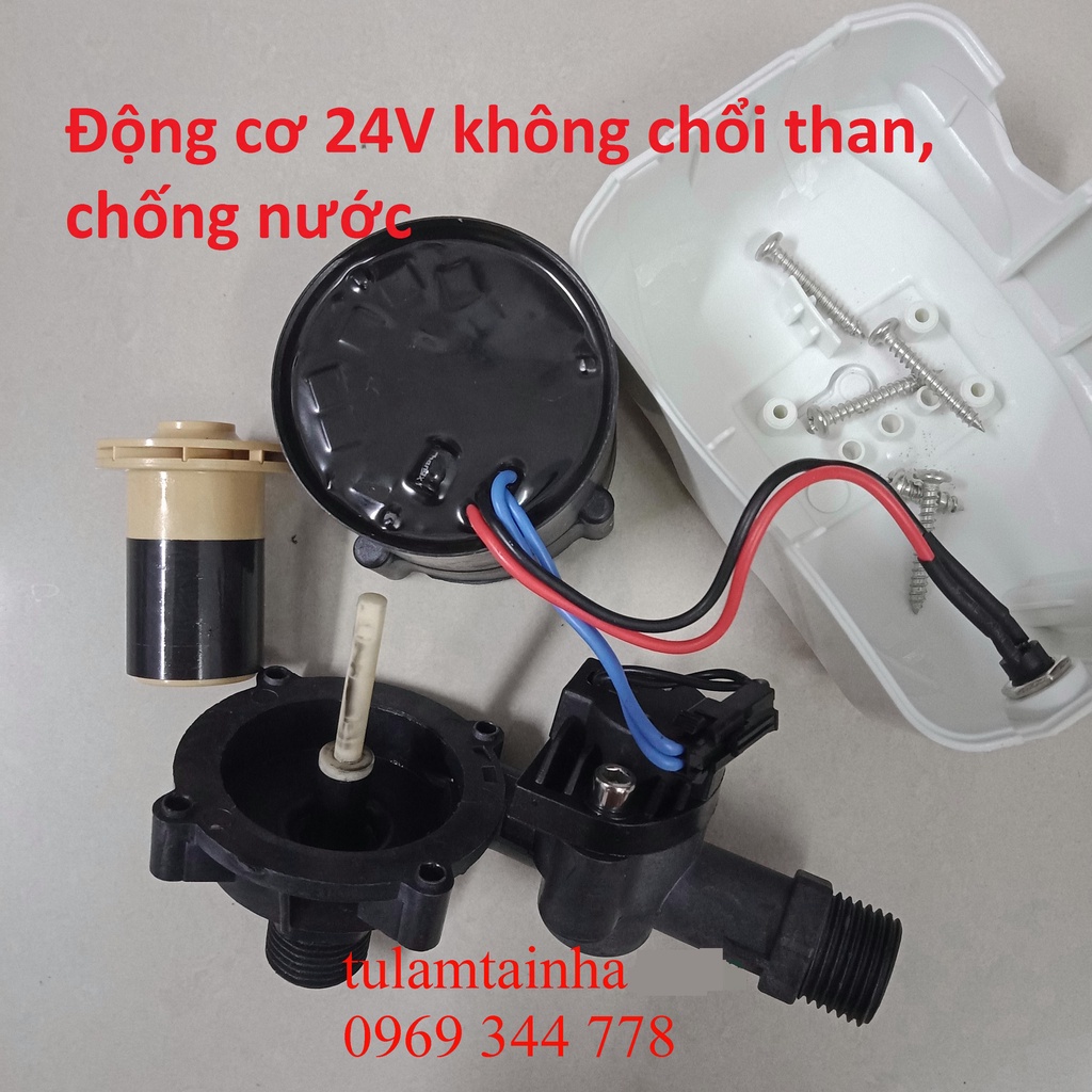 Bơm tăng áp 24V không chổi than, chống nước cho bình nước nóng, máy giặt, vòi tắm...