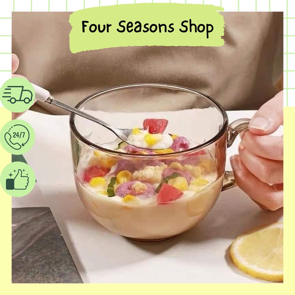 Cốc Ly Thuỷ Tinh Màu Hổ Phách 480ML