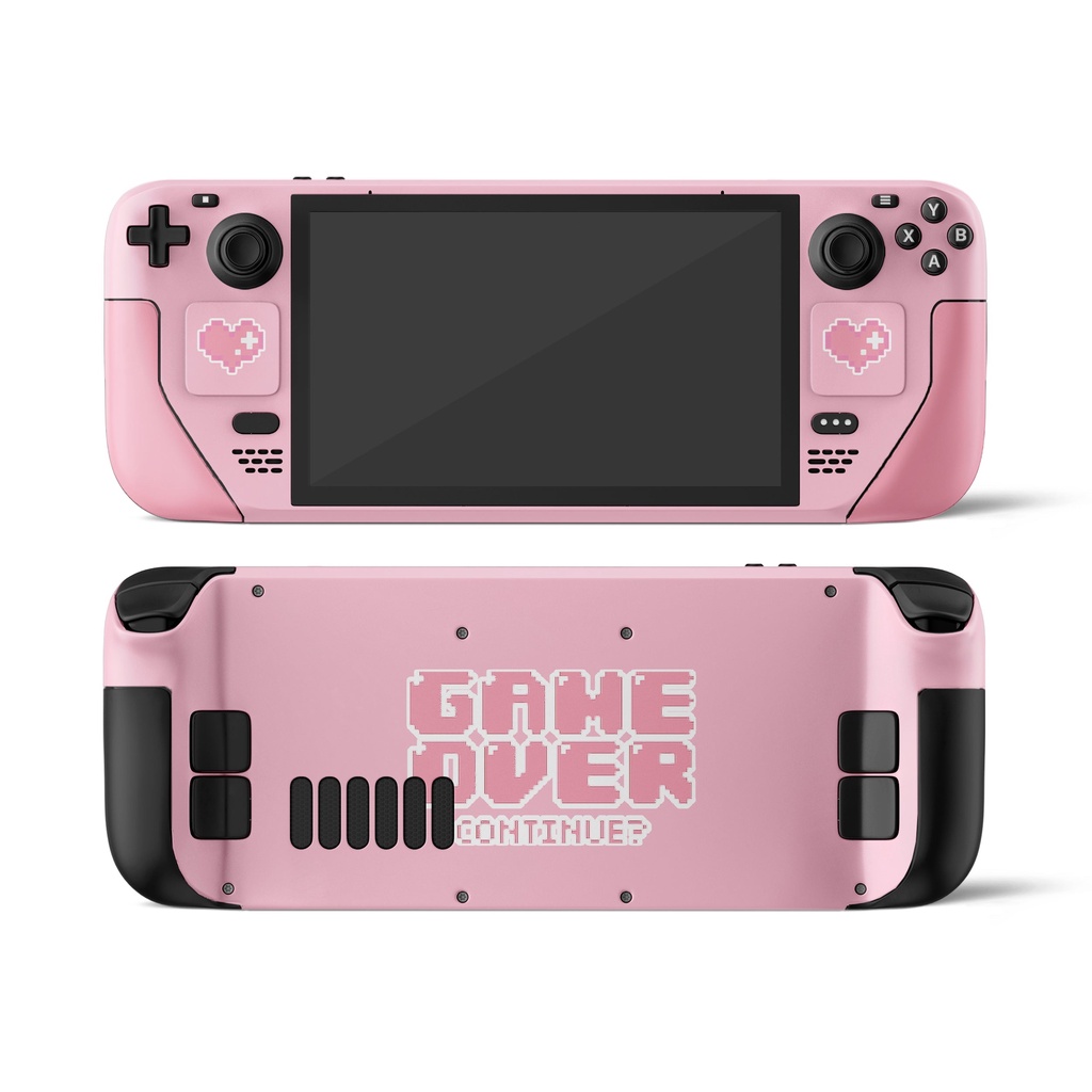 Skin dán Steam Deck mẫu Cute Gamer Girl Pink Pixel