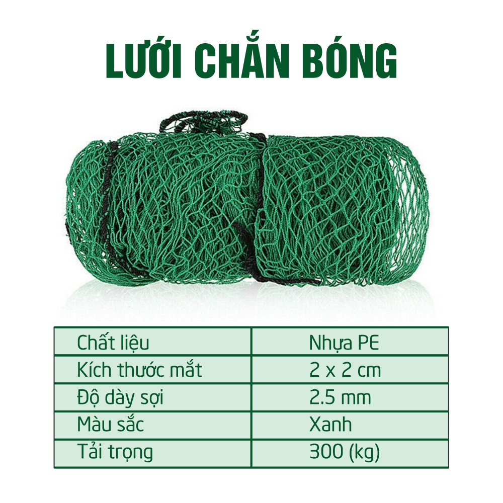 Lưới chắn bóng sân golf mini, sân bóng chuyền, bóng bàn.Giá theo 1m2. Dòng sợi Hybrid thế hệ mới.Chắc chắn - Bền bỉ
