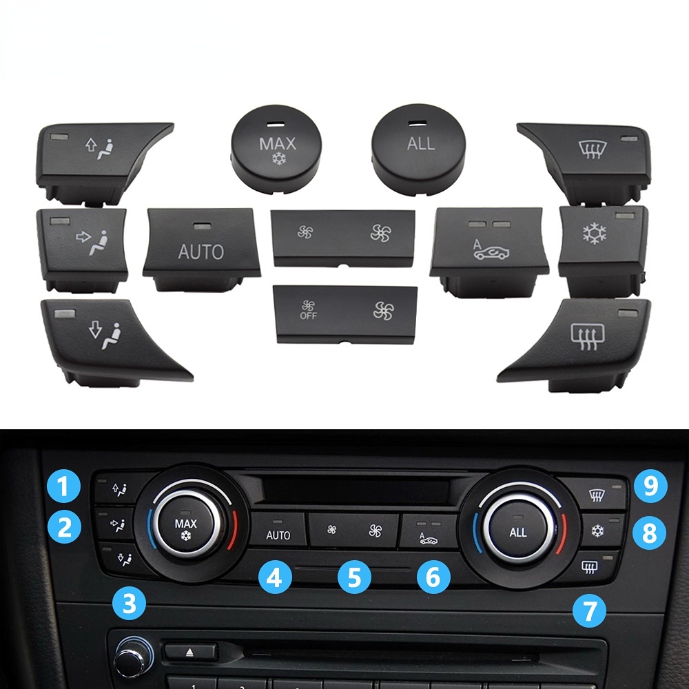 Nút Vặn Điều Khiển Nhiệt Độ Máy Điều Hòa Cho BMW 1 3 Series X1 X3 E81 E82 E87 E88 E90 E91 E92 E93 E84 F25