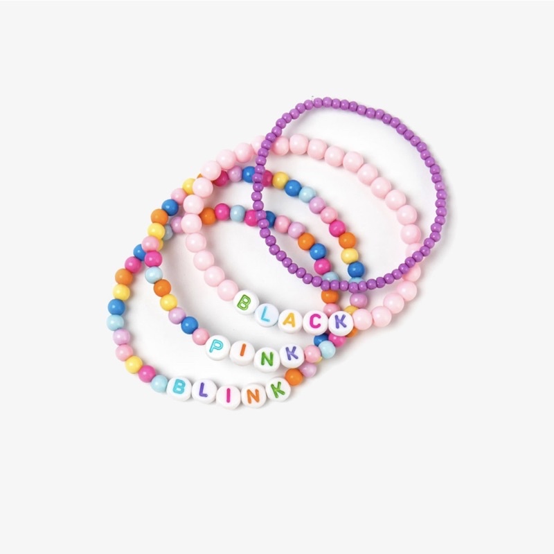 Bộ 4 vòng tay BLACK PINK Chính Hãng - BLACKPINK  BRACELET SET