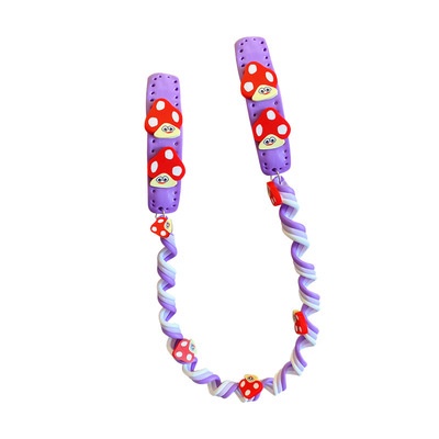 Kẹp Tóc Bện Hình Hoa Màu Kẹo Ngọt Thời Trang Cho Bé