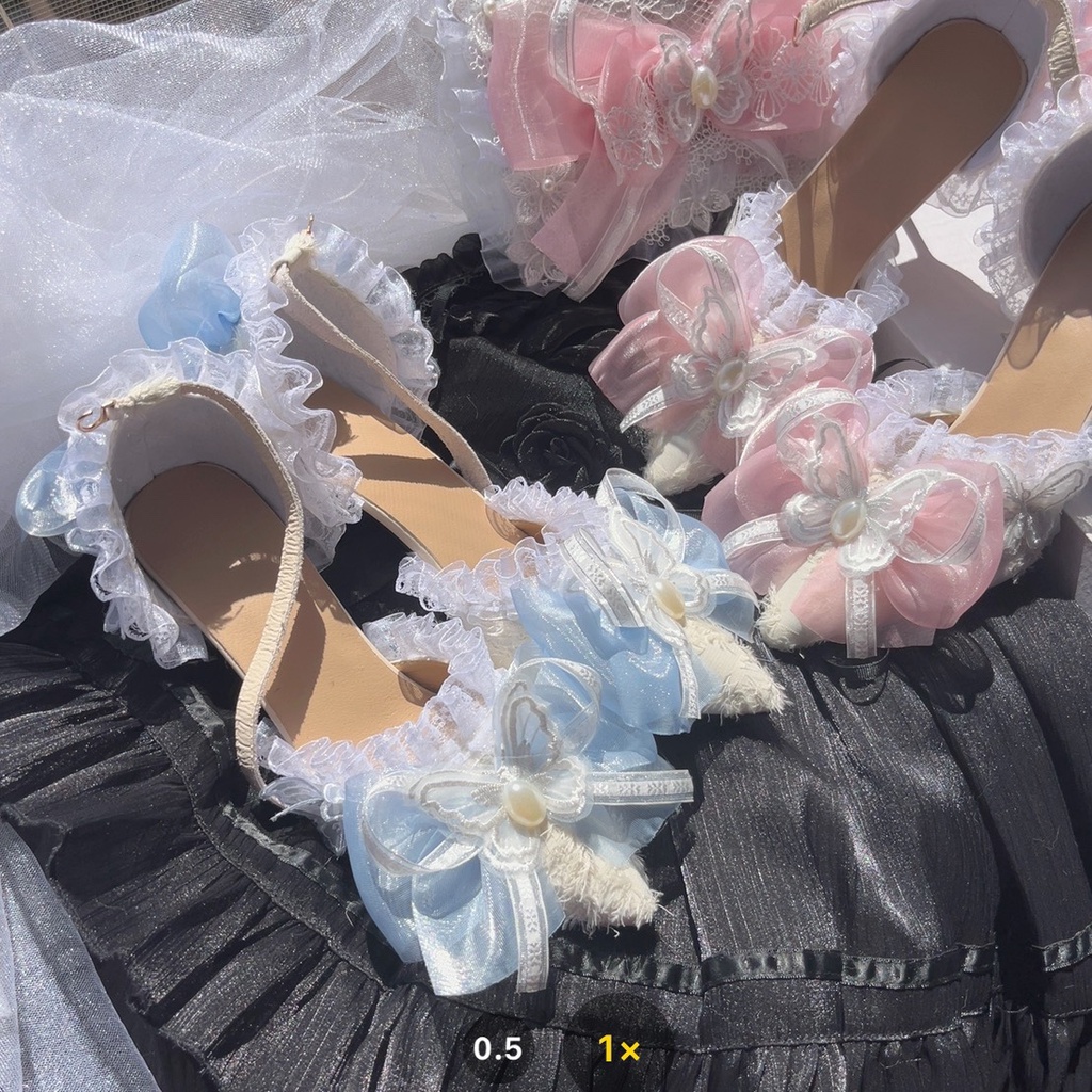 giày cao gót lolita thanh lịch ngọt ngào (oder )
