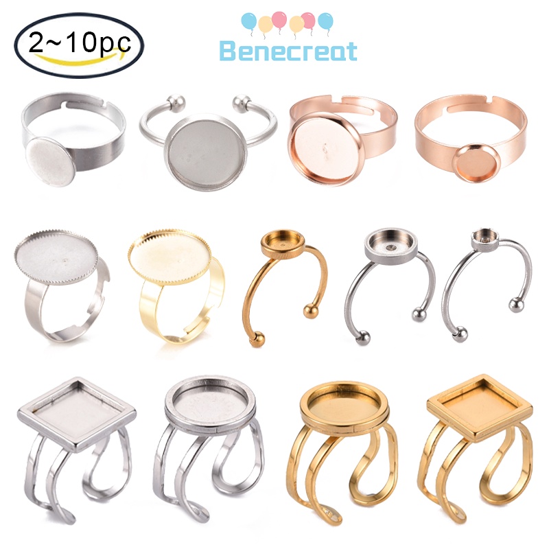 Vòng đeo tay có thể điều chỉnh bằng thép không gỉ 2pc-10pc