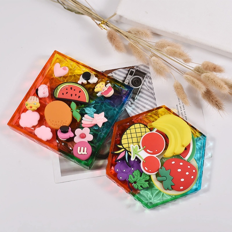 Khuôn Silicone Làm Đế Lót Ly Hình Vuông DIY