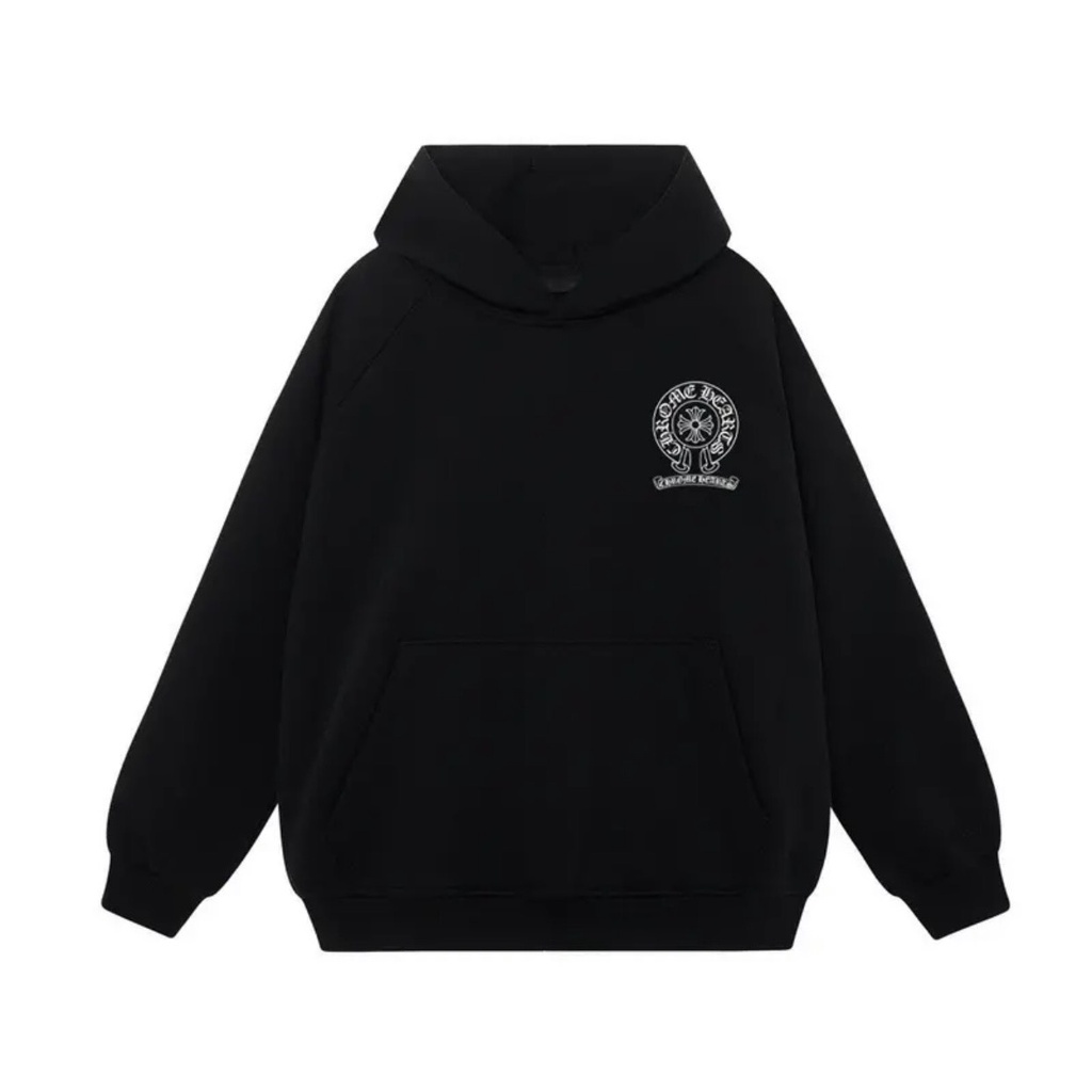 Áo Hoodie Chrome Hearts Mũ Trùm 2 Lớp Form Unisex Nỉ Bông hình in cực nét