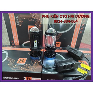 Bóng pha led bi cầu p6 titan 60w. độ sáng cực mạnh, gom. lắp đặt như zin, bảo hành 18 tháng