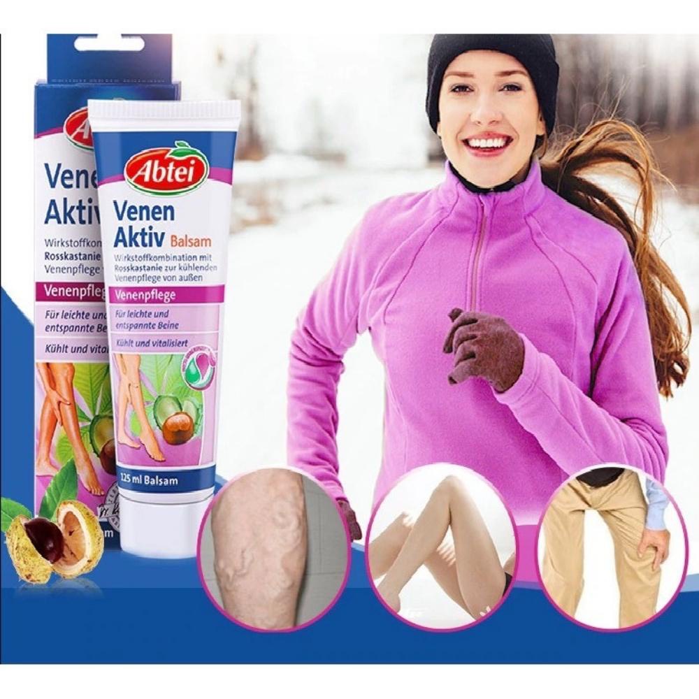 Kem Bôi Giãn Tĩnh Mạch Abtei Venen Aktiv Đức Giãn Cải Thiện Giãn Tĩnh Mạch Chân Giup Lưu Thông Máu 125ml