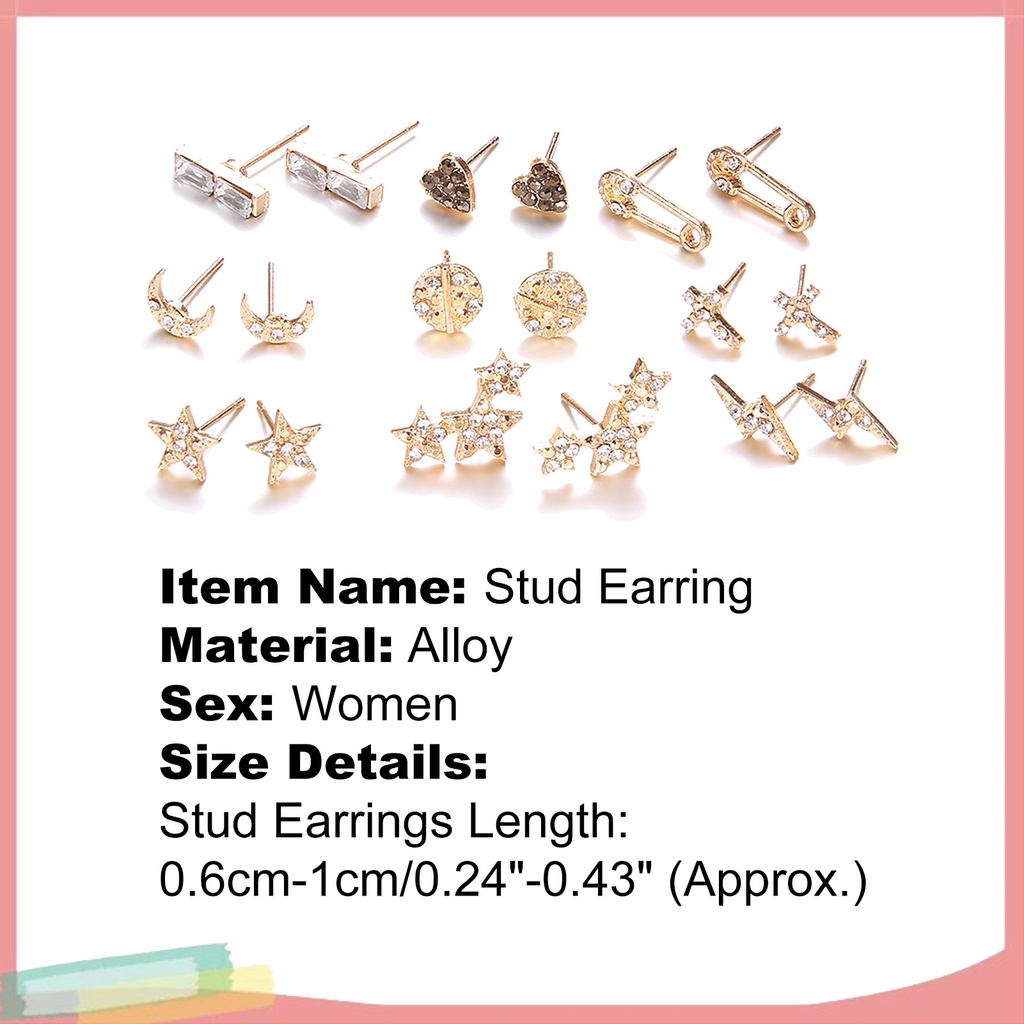 9 Đôi Bông Tai Thời Trang Nữ Tính