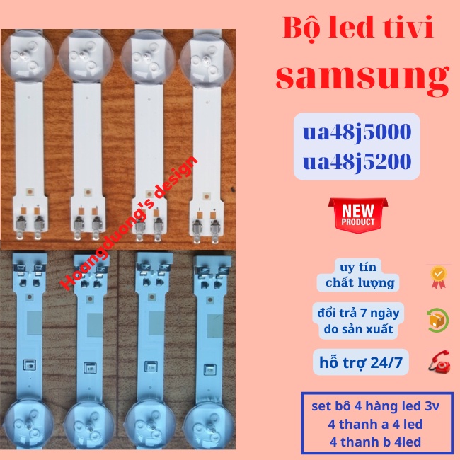 Thanh led tivi samsung ua48j5200,ua48j5000,sét bộ 8 thanh-dthoangduong
