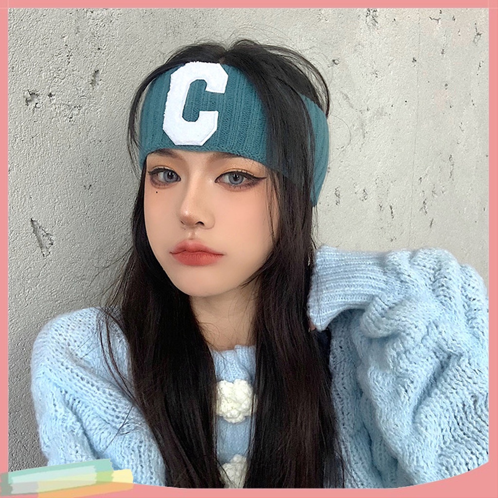 Băng Đô Thể Thao Bản Rộng In Chữ C Thời Trang Cho Nữ